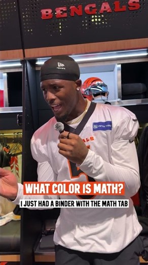 What color is Math? #nfl #bengals #teehiggins #jamarrchase