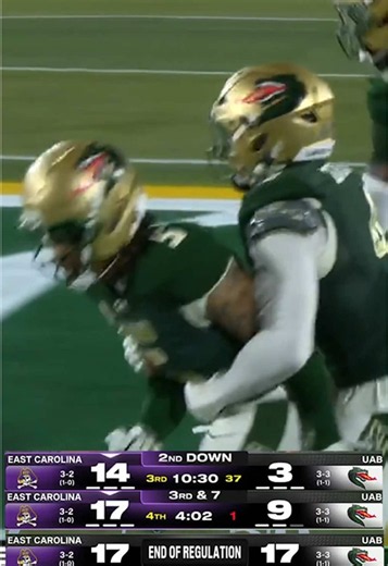 GAME-WINNING COMEBACK 🔥 #uab #cfb #comeback #espnsocial | college football