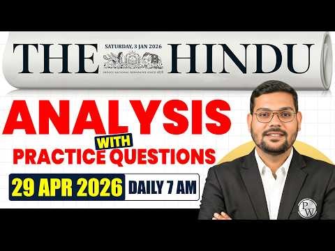 The Hindu Newspaper Analysis for CLAT 2027 | 29 April 2026 | GK & Current Affairs