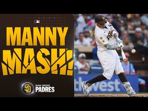 Manny Machado CRUSHES his 200TH HR as a PADRE! 👏😤 (105.3 mph exit velocity!)