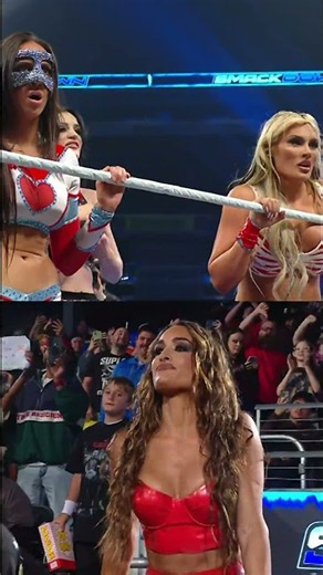 Nikki Bella doing Nikki Bella things 😬