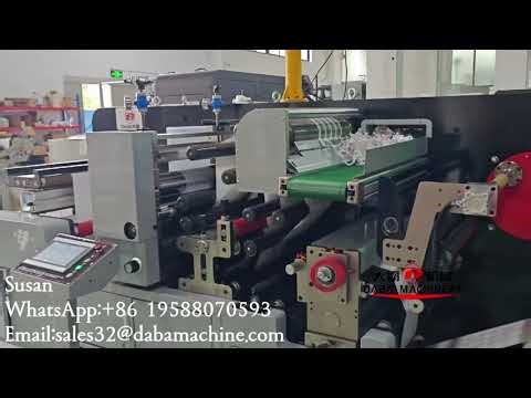 DABA 570mm Full Rotary Die Cutting Slitting Rewinding Machine With Non -Stop Crush Waste Matrix