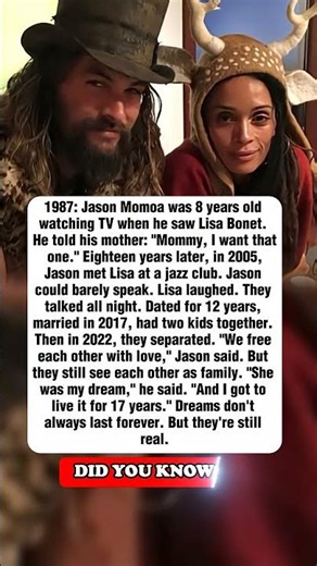Jason Momoa & Lisa Bonet: A Love Story That Began With a Childhood Dream ❤️ #usa #usatranding