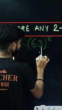 How to Square Any 2-Digit Number Without a Calculator!