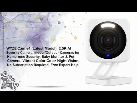 Wyze Cam v4 🔥 2.5K AI Security Camera | Color Night Vision & No Subscription | April Deals 2026