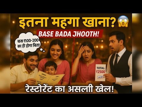 😱इतना Mehenga खाना क्यों? | 🤯 Restaurant Menu Price का असली Secret"🔥 #menu #price #restaurant