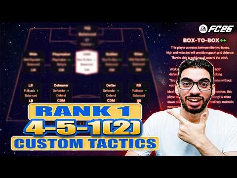 RANK 1 BEST META 451(2) FORMATION AND CUSTOM TACTICS | FC 26 ULTIMATE TEAM