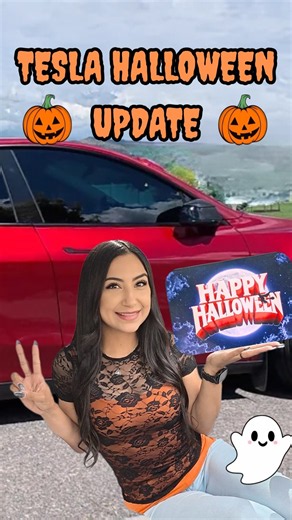 Tesla Halloween Mode | Graveyard Screen