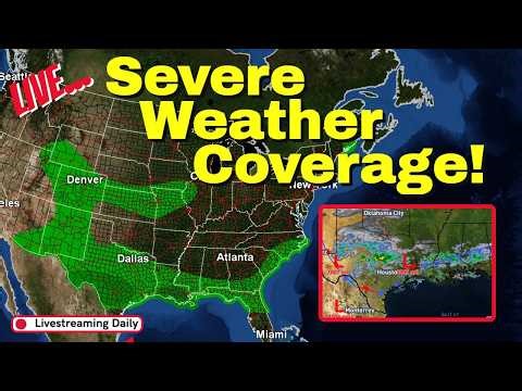 LIVE: Gulf and Mid Atlantic States Severe Weather!