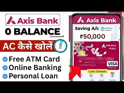 Axis Bank Zero Balance Account 2025 | Axis Bank Zero Balance Account Opening Online | Axis Bank