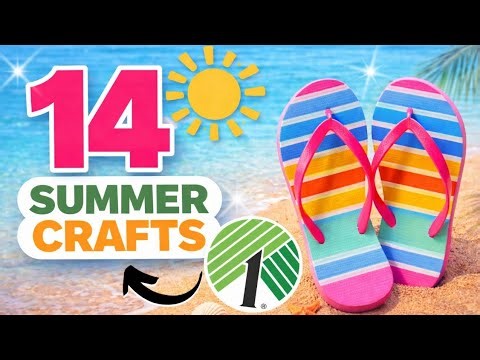14 GORGEOUS 🌞 Dollar Tree DIY Crafts Using Flip Flops. Summer DIY Crafts 