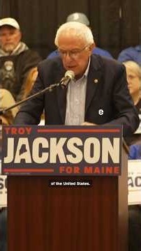 Bernie Sanders stumps for Maine Democratic Senate nominee