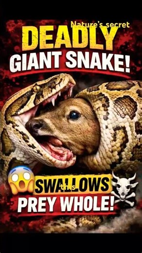 This Snake can swallow prey whole…😳🐍” #animalfacts #animals #facts #wildlife #snake #voiceover