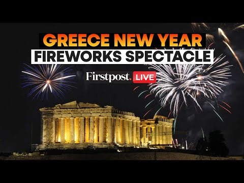 Greece New Year 2026 LIVE | Athens Night Sky Lights Up With Fireworks & Drone Show | Firstpost