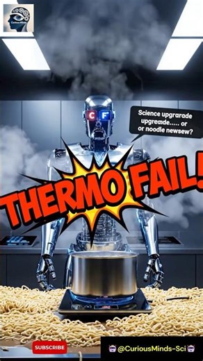 Robot Chef Malfunction, Cooking Noodles or Kitchen Disaster! #robot #veo3 #shorts