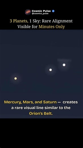 3 Planets, 1 Sky… A Rare Alignment! 😱 #shorts #trending #viral #space #moon #spacefacts #cosmos