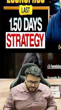 Economics 1.50 Days Strategy | CA Foundation May 2026 | MVSIR #cafoundation
