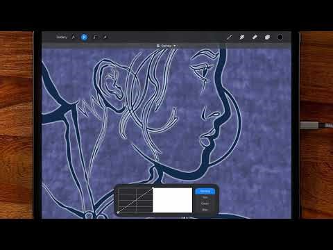 Add a hard outline around your brush strokes in Procreate