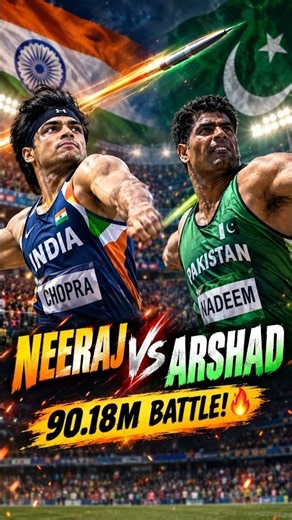 NEERaj CHOPRA 🆚 ARSHAD NADEEM! 🔥 90.18m Battle Returns! | Commonwealth Games 2026 #sportsshorts