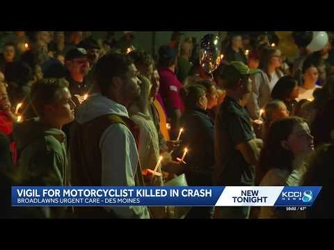 Hundreds gather to honor motorcyclist killed in Des Moines crash