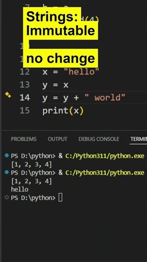 Python Interview Question: Mutable vs Immutable Explained Simply #python #programming #learnpython