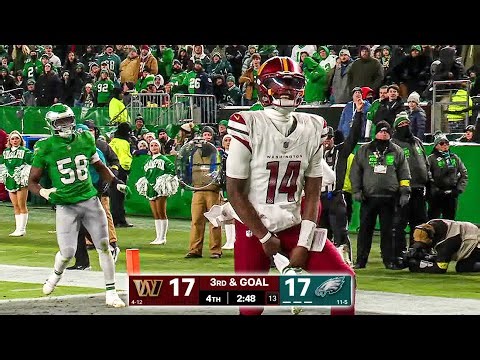 WHAT AN ENDING!! Commanders vs Eagles Week 18 Ending