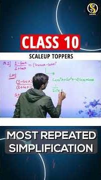 Most Repeated Trigonometry Simplification! #class10maths #trigonometry #shorts