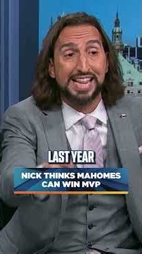 Nick is confident Patrick Mahomes wins MVP this season 👀 #NFL #football #chiefs