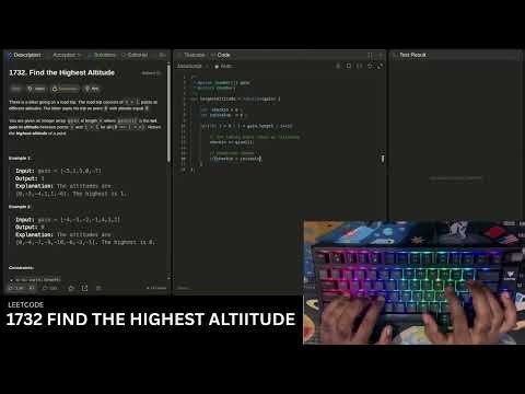 Real Coding Thinking 🧠 | LeetCode 1732 Highest Altitude Solution
