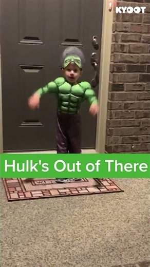 We're glad he refrained from Hulk SMASH #costumes #halloween #trickortreat #superhero #shorts