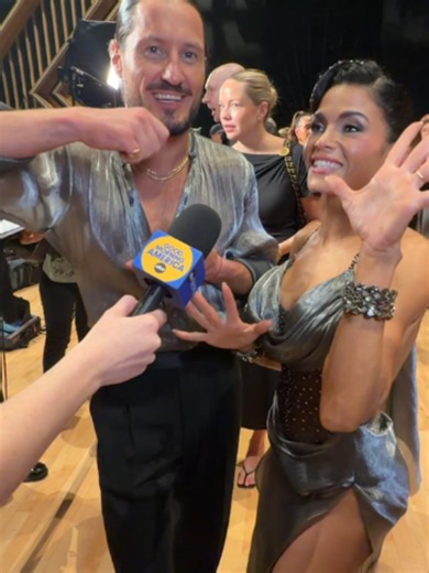 Val Chmerkovskiy gushes about how proud he is of partner Jenna Dewan during the Mariah Carey night of