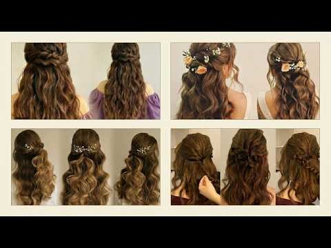 Half Up Half Down Hairstyle | Intricate Twists and Curls