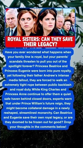 Princess Beatrice and Eugenie: Can They Survive The Royal Fallout?​ #royalfamily