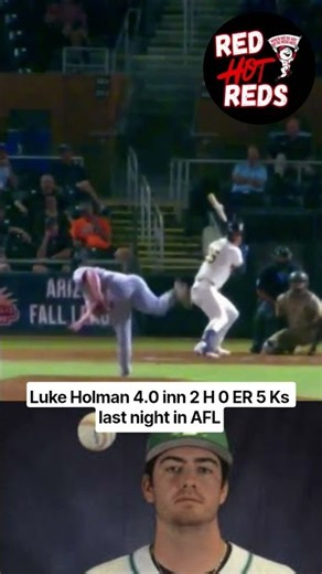 Luke Holman dominating the Arizona Fall League #reds #redsmilb