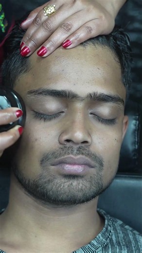 Chaitali's Awesome Head Massage With 2 ASMR Massage Tools #shorts