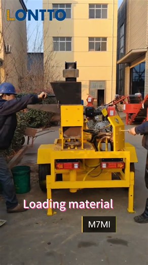 LONTTO Brand M7MI clay interlocking brick machine.