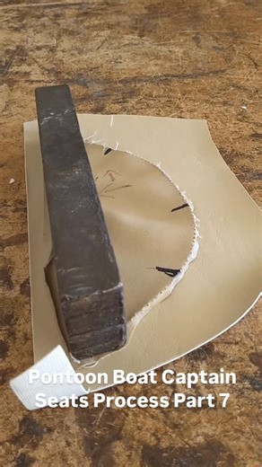 Corina & Jesse on Instagram: "Pontoon Boat Captain Seats Process Part 7"