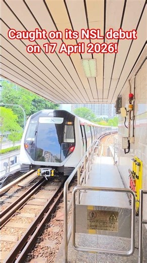 [88th alien caught!] Alstom Movia R151 (1979/1980) departing NS16 Ang Mo Kio