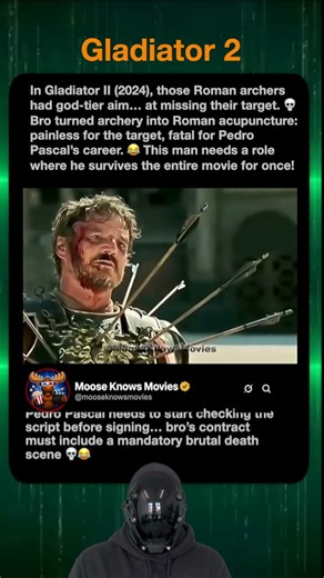 Pedro Pascal Can NEVER Catch a Break 💀😂 #Gladiator2 #PedroPascal