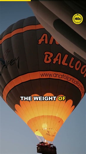 How Does a Hot Air Balloon Fly? (in 40 seconds) #Shorts