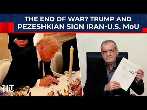 Breaking: US-Iran MoU Signed Remotely By Both Trump And Pezeshkian To End The Brutal Middle East War