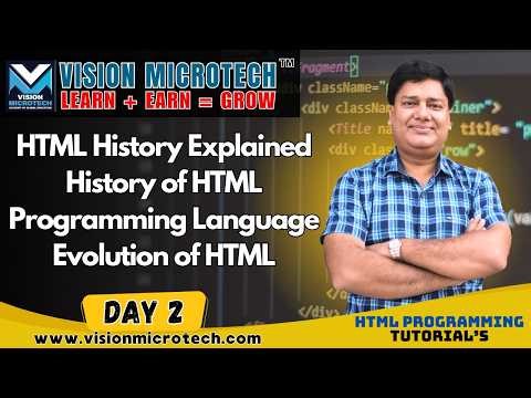 HTML History Explained | History of HTML Programming Language | Evolution of HTML
