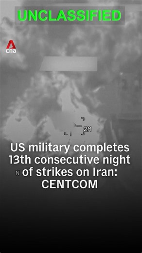 US military completes 13th consecutive night of strikes on Iran: CENTCOM