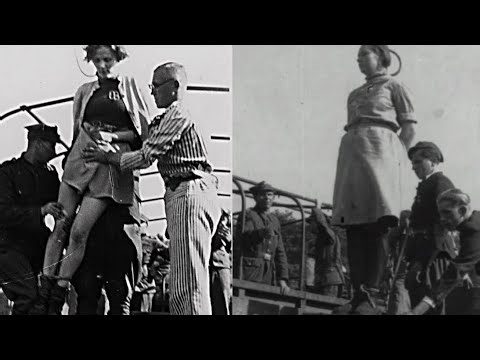 First Nazi camp guards Execution of Elisabeth Becker and Jenny Barkmann Stutthof trials in ww2 