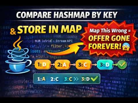 Compare Hashmap by Key & Store in Map Using Stream Api | Java Interview Trick