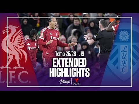 Liverpool vs. Leeds United | Highlights Premier League | Jornada 19 | Telemundo Deportes