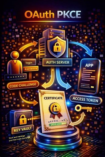 Explain the OAuth 2.0 authorization code flow with PKCE for secure API access.