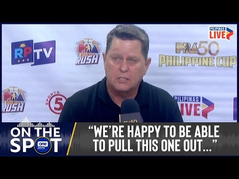 Tim Cone on Ginebra’s Game 1 win despite June Mar Fajardo’s huge night | #OSOnTheSpot