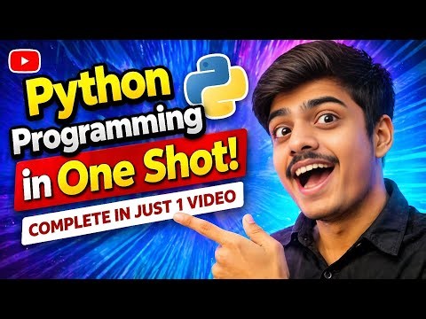 👉 Python Programming in One Shot 🔥 | Complete Course in 1 Video(Beginner to Advanced)#apkaapnatarun