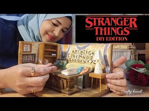 I Recreated Stranger Things’ Iconic Byers Living Room | DIY Miniature Diorama